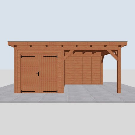 Douglas constructiepakket platdak 584x410 cm blank