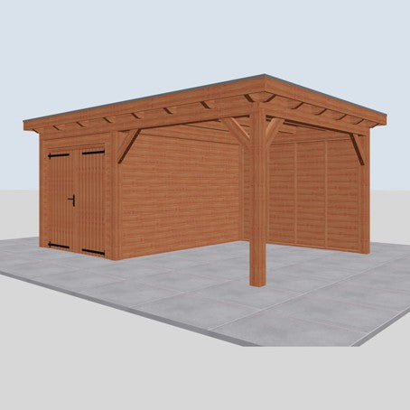 Douglas constructiepakket platdak 584x410 cm blank