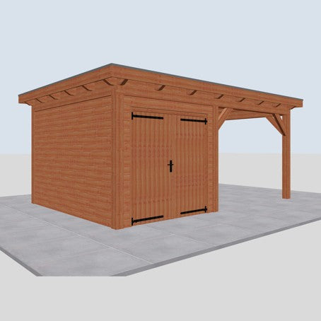 Douglas constructiepakket platdak 584x410 cm blank