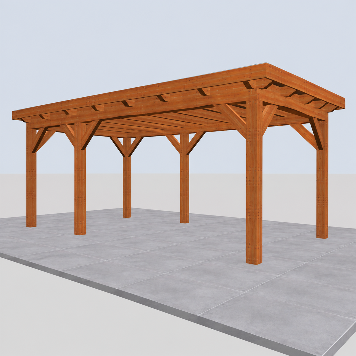 Douglas constructiepakket platdak 588x346 cm