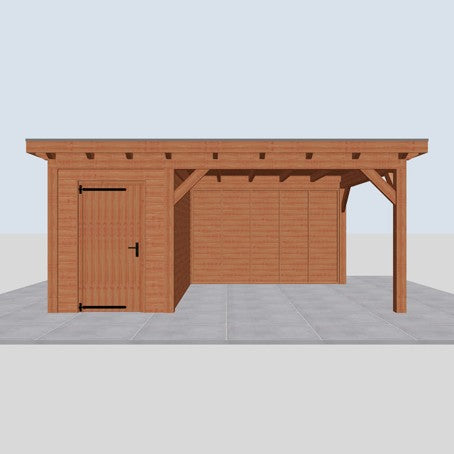 Douglas constructiepakket platdak 588x410 cm blank