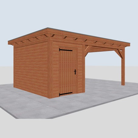 Douglas constructiepakket platdak 588x410 cm blank