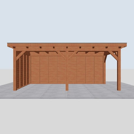 Douglas constructiepakket platdak 637x346 cm blank