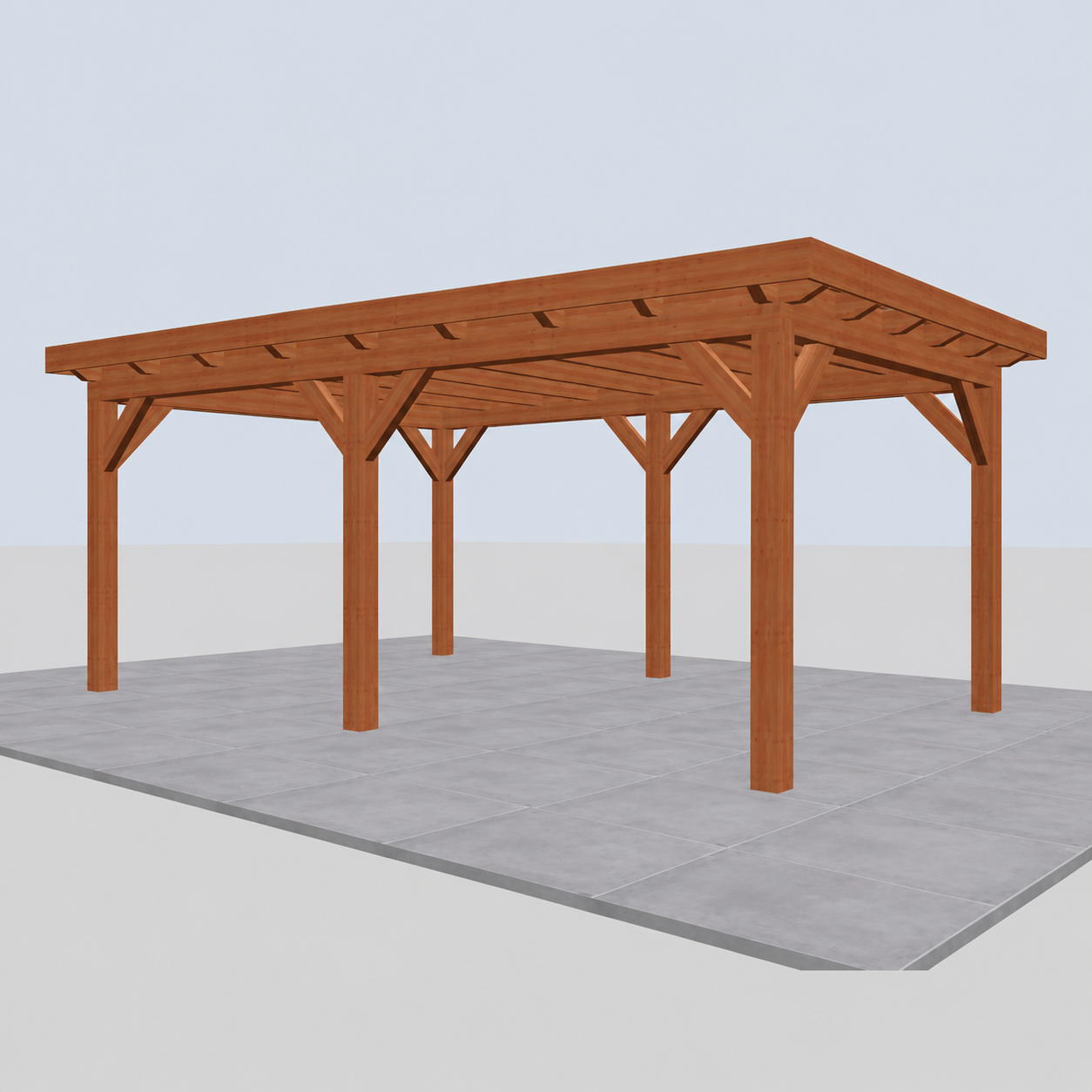 Douglas constructiepakket platdak 637x410 cm