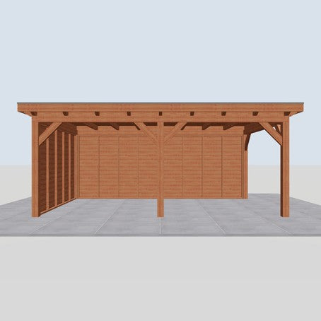 Douglas constructiepakket platdak 637x410 cm blank