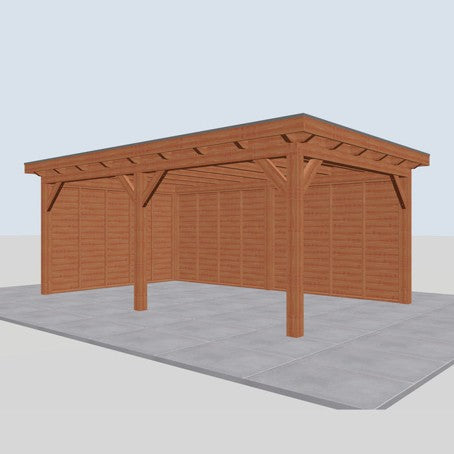 Douglas constructiepakket platdak 637x410 cm blank