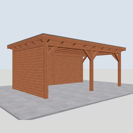 Douglas constructiepakket platdak 637x410 cm blank