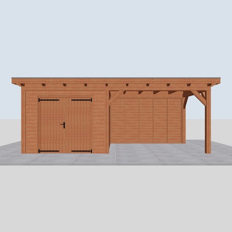Douglas constructiepakket platdak 701x346 cm blank