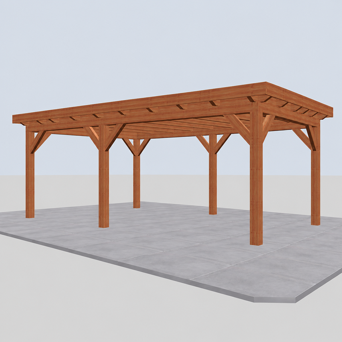 Douglas constructiepakket platdak 701x410 cm