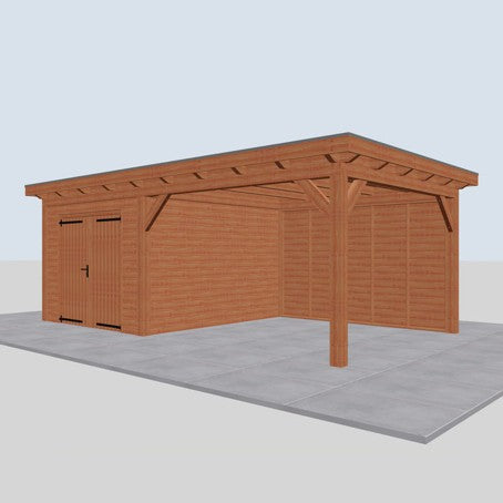 Douglas constructiepakket platdak 701x410 cm blank