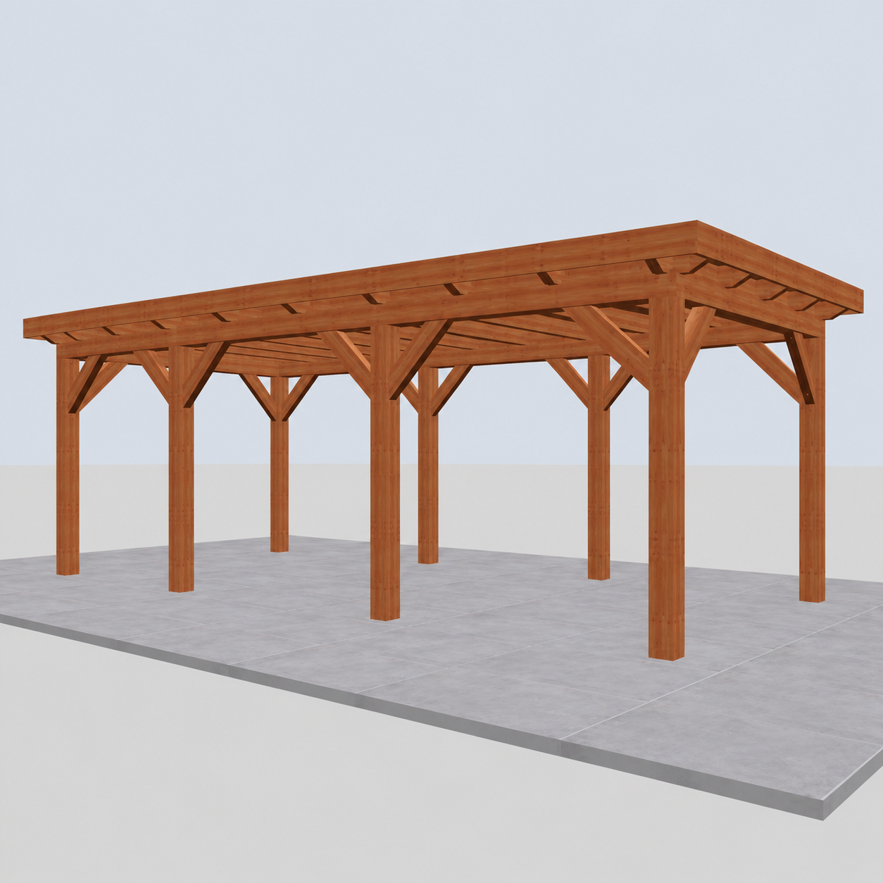 Douglas constructiepakket platdak 709x346 cm