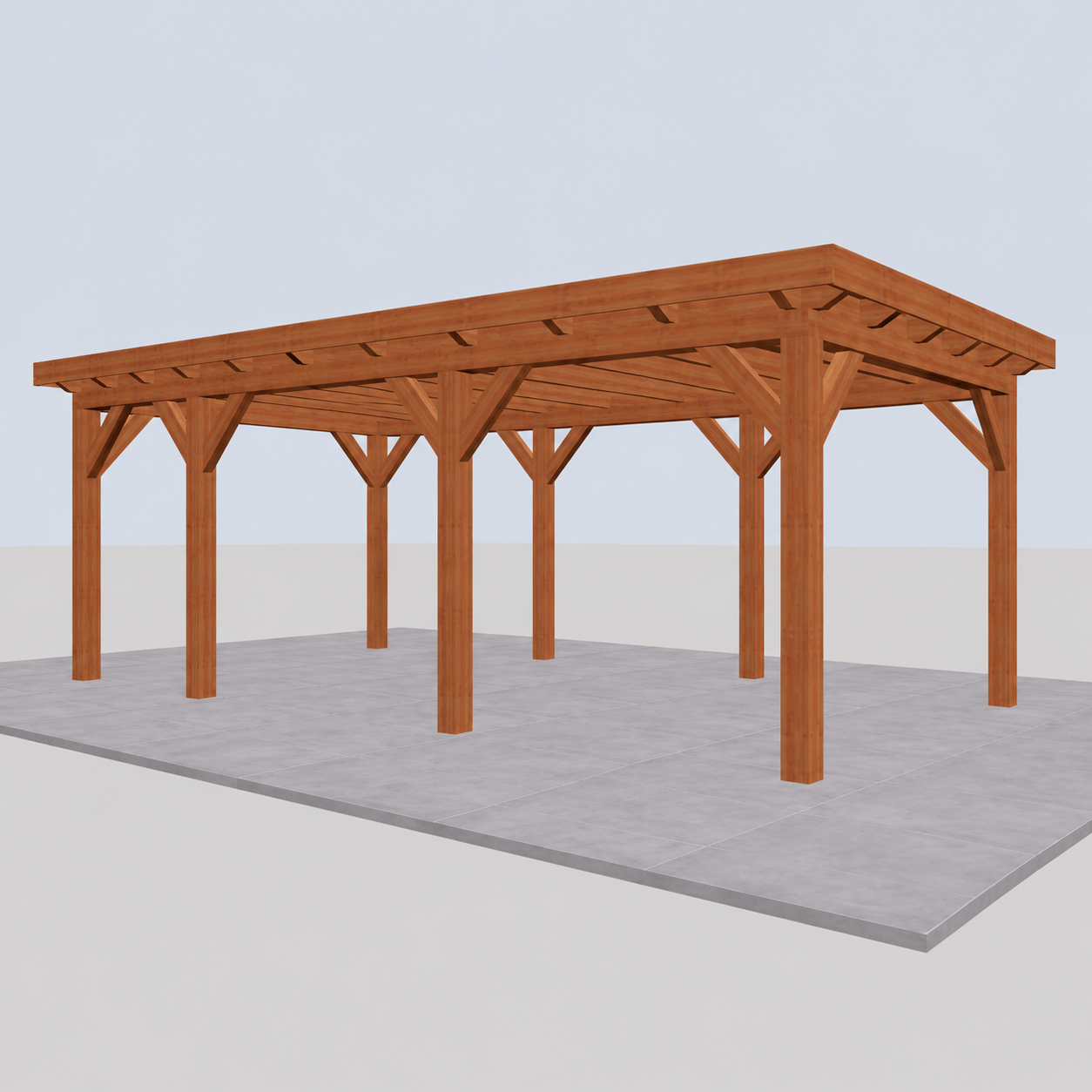Douglas constructiepakket platdak 709x410 cm