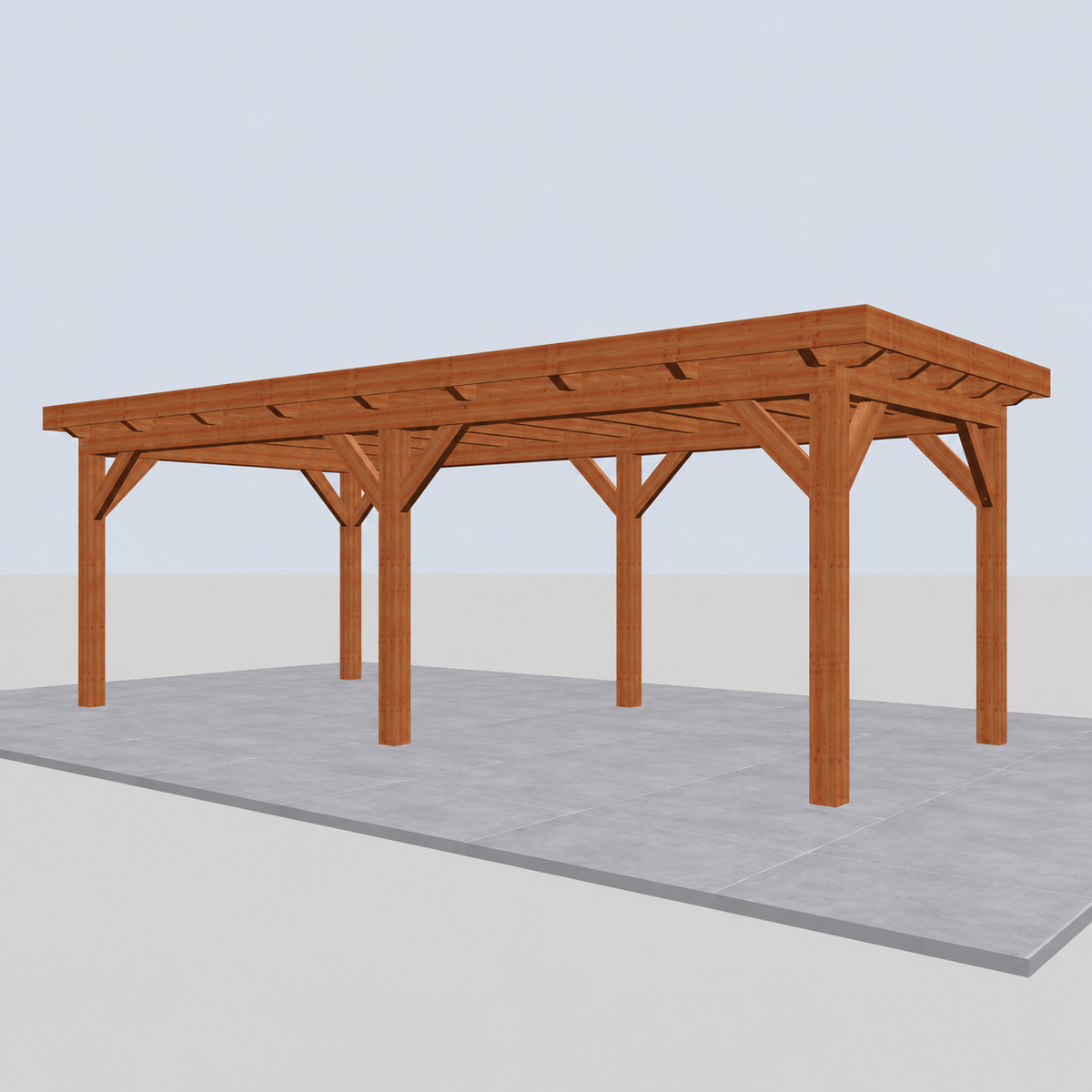Douglas constructiepakket platdak 766x346 cm