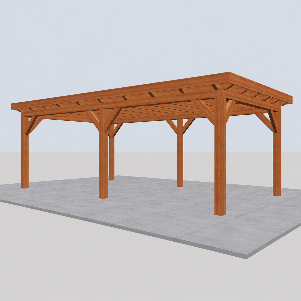 Douglas constructiepakket platdak 766x410 cm