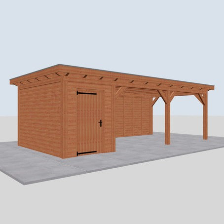 Douglas constructiepakket platdak 815x410 cm blank