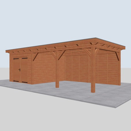 Douglas constructiepakket platdak 822x410 cm blank