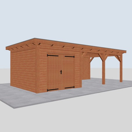Douglas constructiepakket platdak 822x410 cm blank