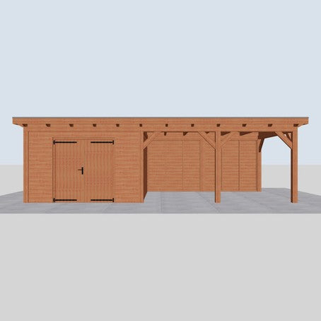 Douglas constructiepakket platdak 886x410 cm blank