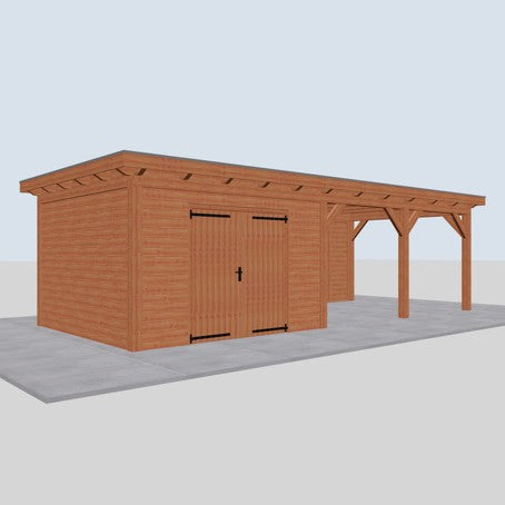 Douglas constructiepakket platdak 886x410 cm blank
