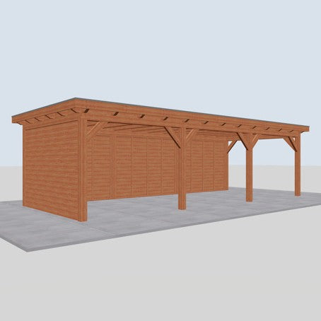 Douglas constructiepakket platdak 928x410 cm blank