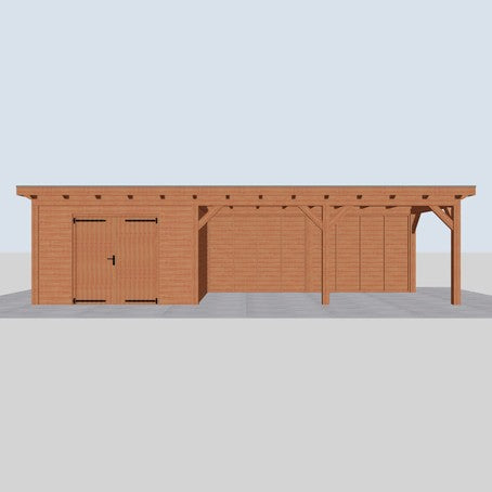 Douglas constructiepakket platdak 992x346 cm blank