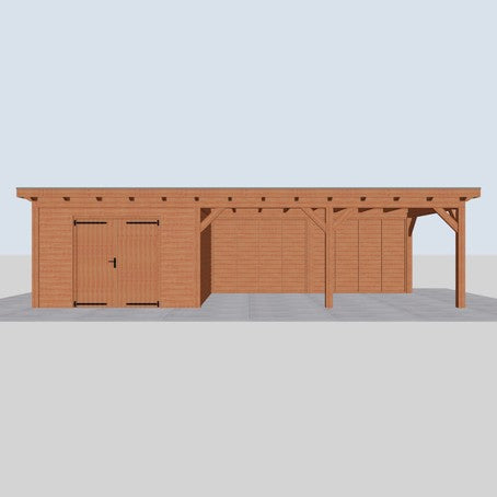 Douglas constructiepakket platdak 992x410 cm blank