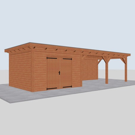Douglas constructiepakket platdak 992x410 cm blank