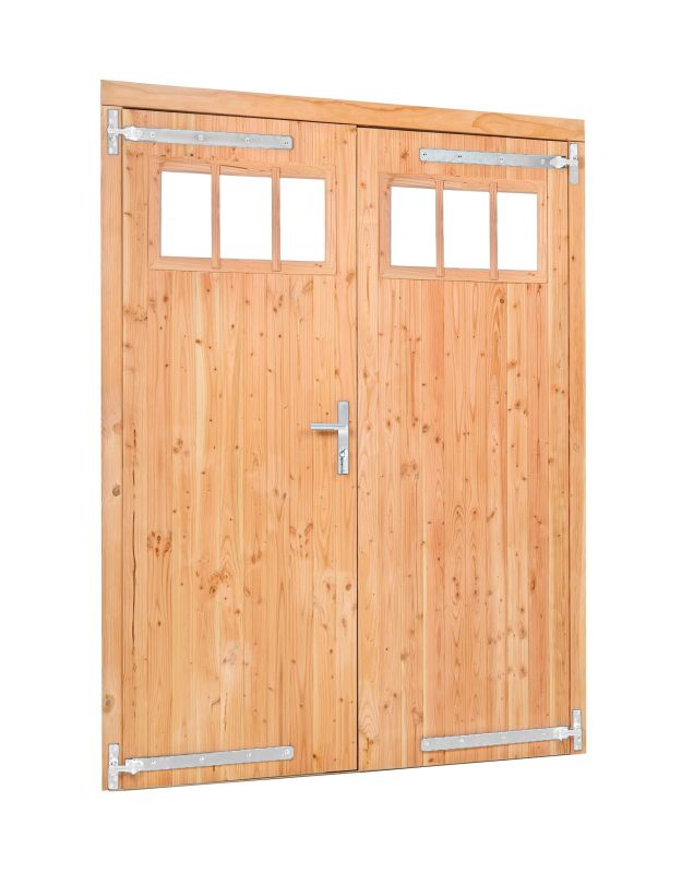 Douglas dubbele deur met raam 1850x2050 mm buitenmaat