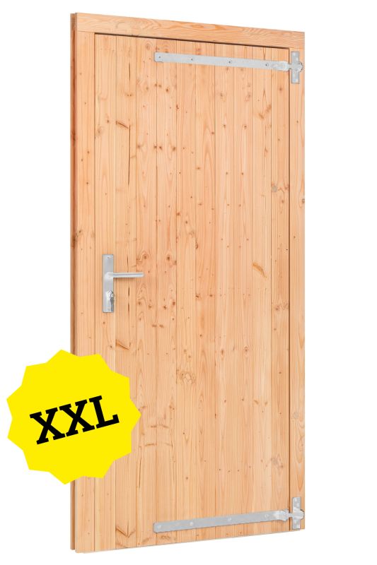 Douglas enkele dichte deur XXL rechtsdraaiend 1200x2150 mm buitenmaat