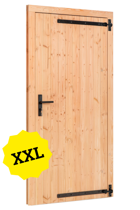 Douglas enkele dichte deur XXL rechtsdraaiend 1200x2150 mm buitenmaat