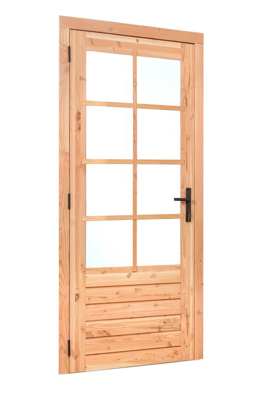 Douglas enkele glasdeur deluxe 8-ruits linksdraaiend 1100x2150 mm buitenmaat