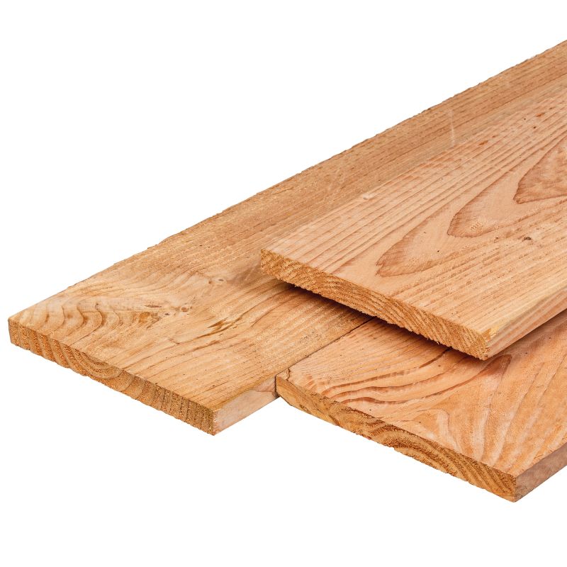 Douglas plank 2,2x20 cm fijnbezaagd