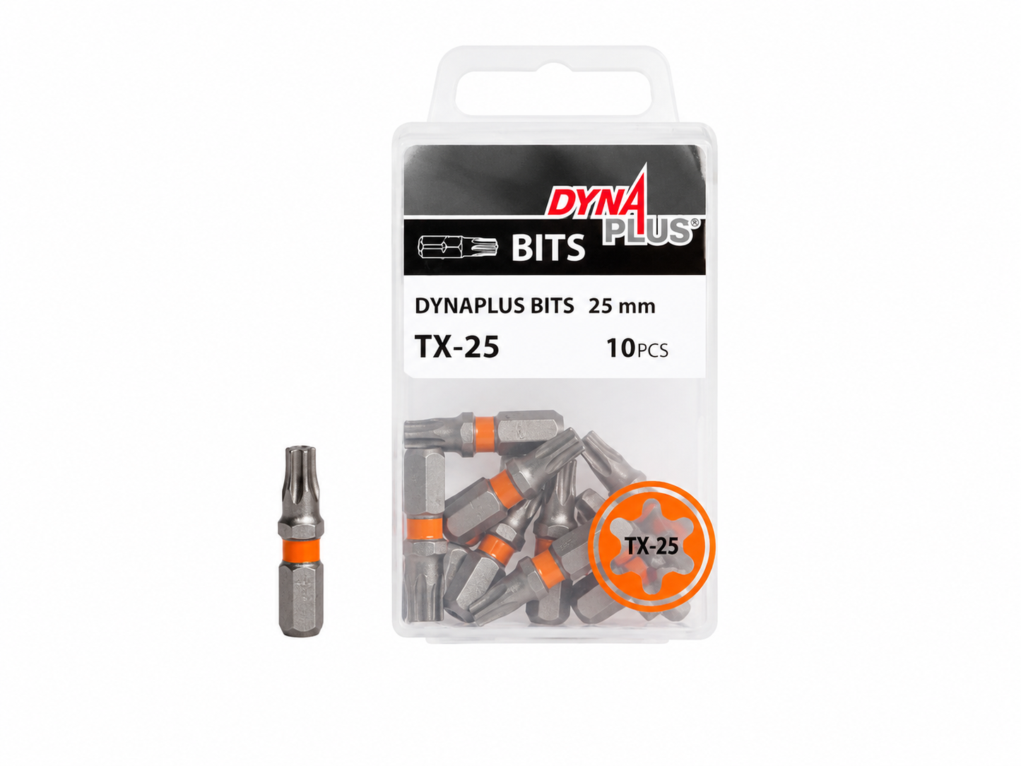 Dynaplus Schroefbit TX-25 Oranje (10 stuks)