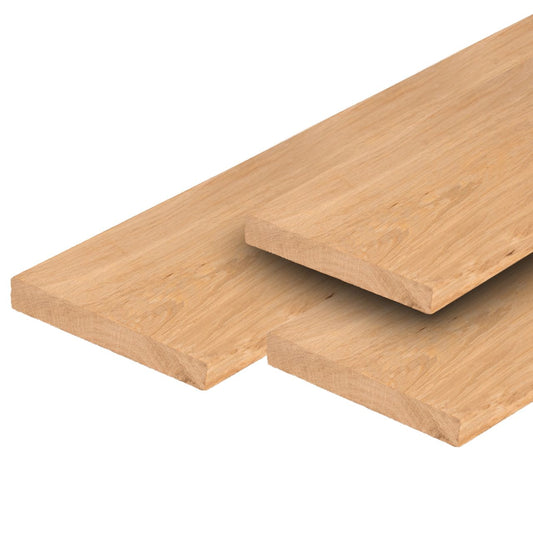 Eiken plank 2x20 cm fijnbezaagd