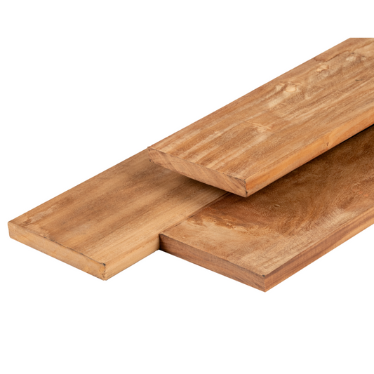 Vlonderplank hardhout Garapa 2,1x14,5 cm