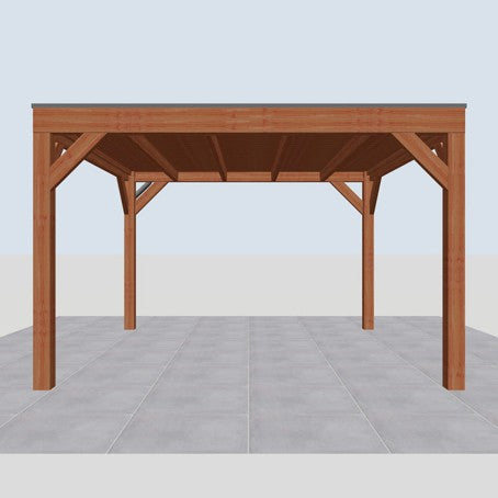Douglas overkapping DHZ modern 375x375 cm