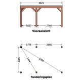 Douglas overkapping DHZ modern 485x310 cm