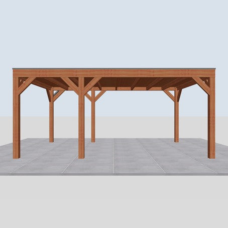 Douglas overkapping DHZ modern 550x375 cm