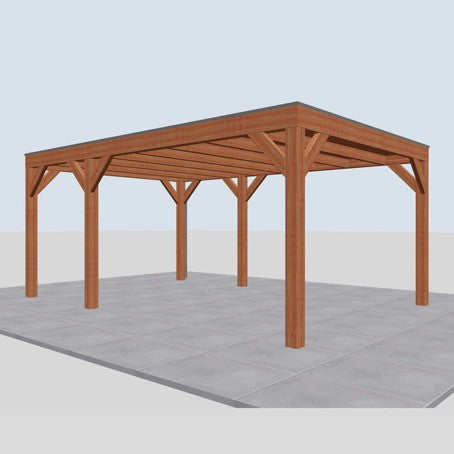 Douglas overkapping DHZ modern 550x375 cm