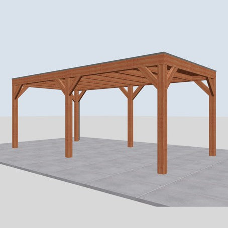 Douglas overkapping DHZ modern 600x310 cm