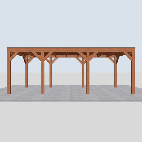 Douglas overkapping DHZ modern 670x310 cm