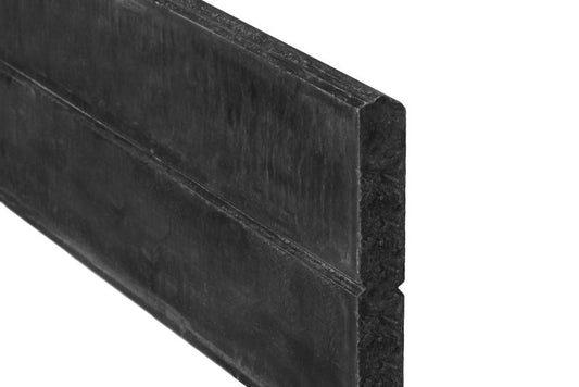 Onderplaat blokhutprofiel rabat beton antraciet gecoat 184 cm 