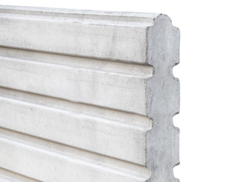 Onderplaat Deens rabat beton wit/grijs 184 cm