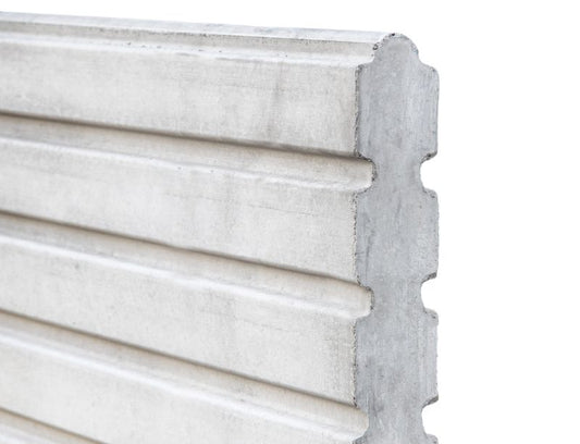 Onderplaat Deens rabat beton wit/grijs 184 cm