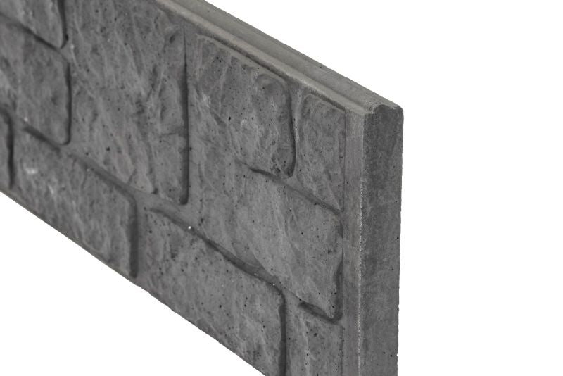 Onderplaat romeinsmotief beton antraciet 184 cm
