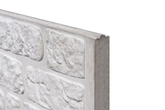 Onderplaat romeinsmotief beton wit/grijs 184 cm