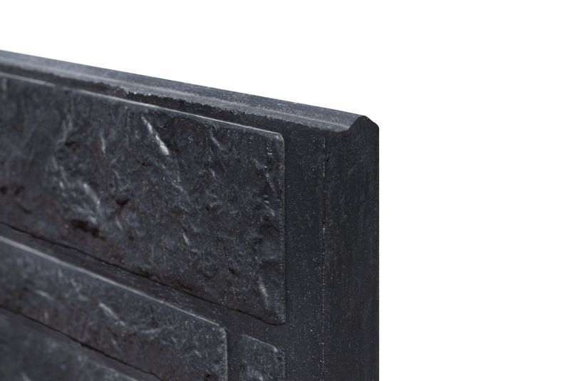 Onderplaat rotsmotief rabat beton antraciet gecoat 180 cm 