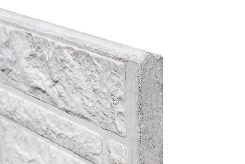 Onderplaat rotsmotief beton wit/grijs 184 cm