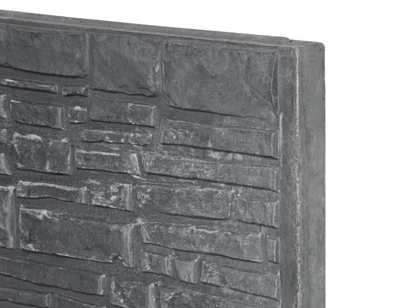 Onderplaat rustico beton antraciet 184 cm