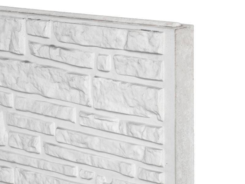 Onderplaat rustico beton wit/grijs 184 cm